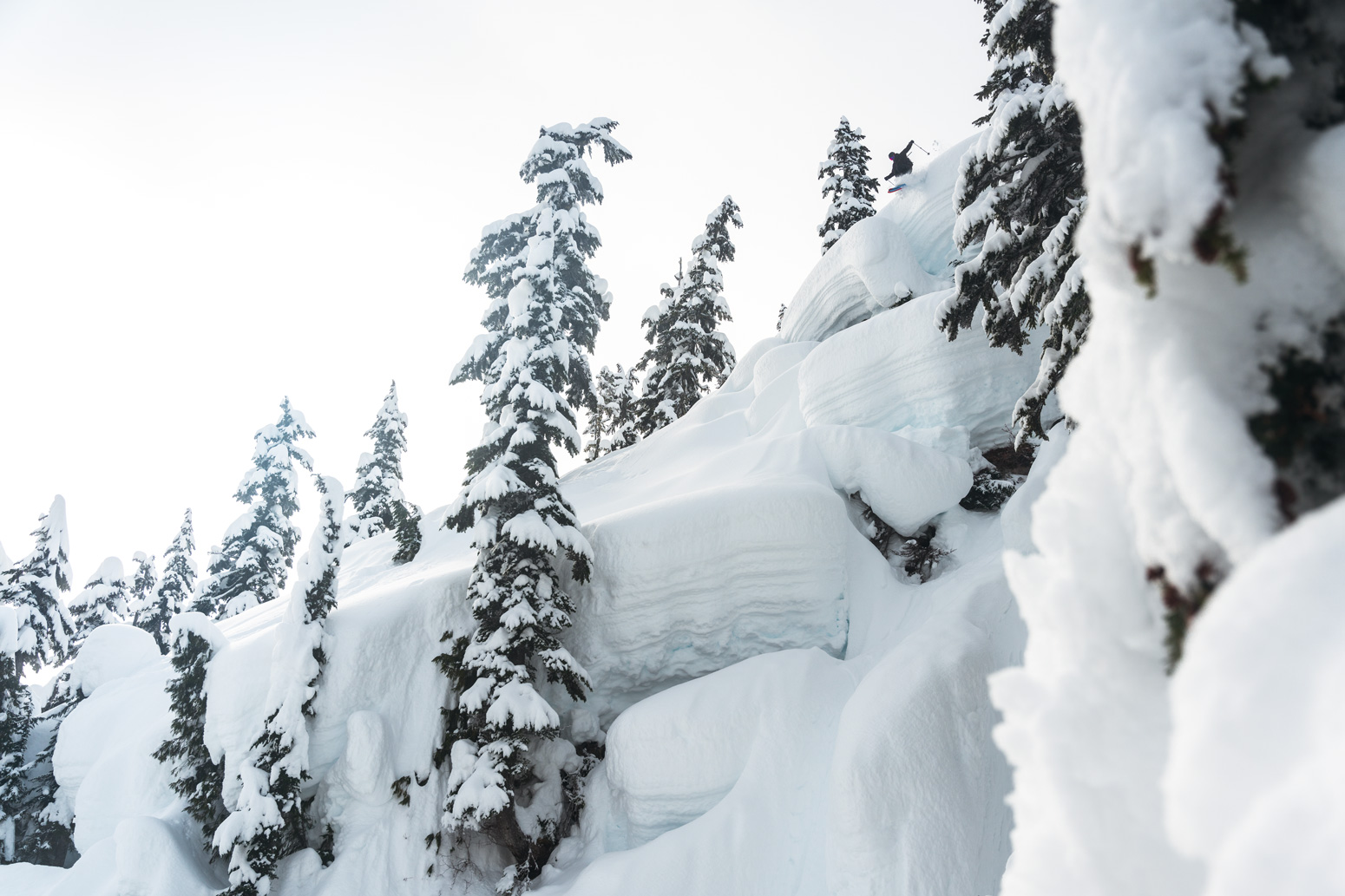 Bred in the mini-golf zones of Whitewater, BC, Kuch is right at home in pillow paradise. Photo: Christian Raguse